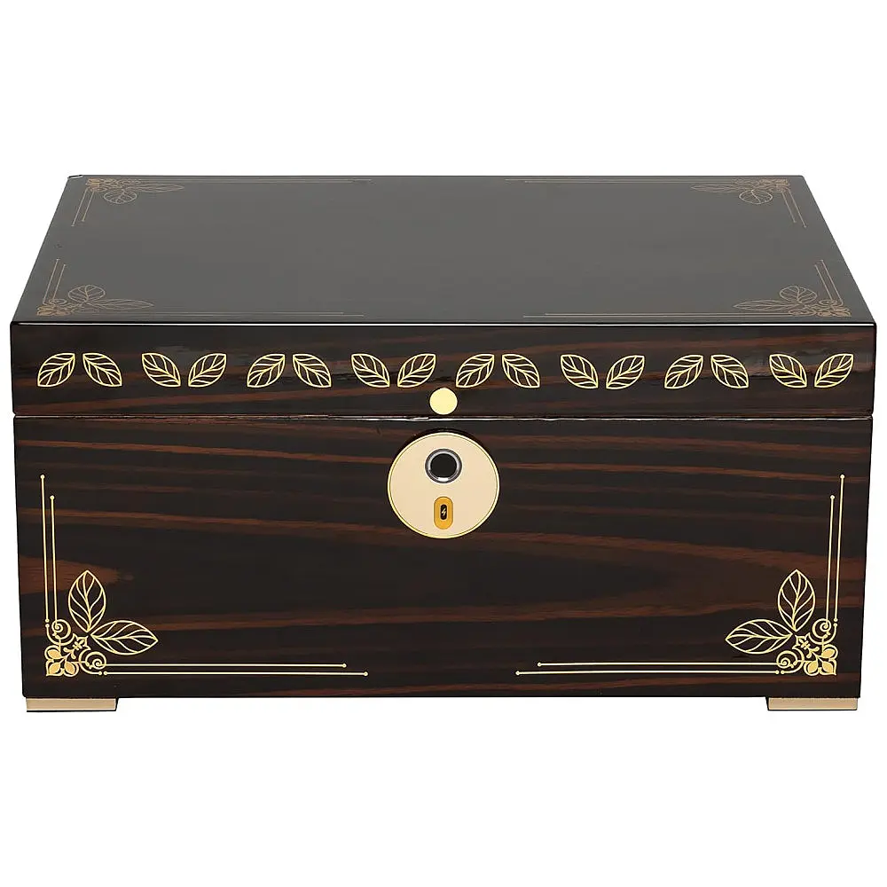 Humidor para Charutos Supreme Ébano com Fechadura Biométrica e Capacidade de 126-240 Charutos — foto 3