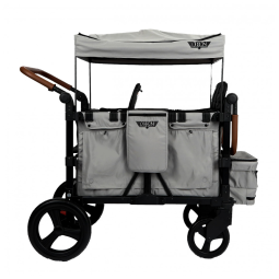 Carrinho de Passeio Quadrúpla Keenz VYOO Cinza com 5 Configurações de Assento e Rodas