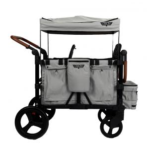 Carrinho de Passeio Quadrúpla Keenz VYOO Cinza com 5 Configurações de Assento e Rodas