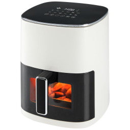 Fritadeira Elétrica OLIXIS 6,34 L 12 em 1 com Janela, 1700W, Temperatura até 204°C, Multifuncional, Bege