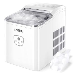 Máquina de Gelo Automática Portátil até 11 kg de Gelo em 24h, Branca, 110v, OSTBA, Branco