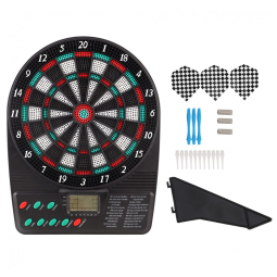 Jogo De Dardos Eletrônico, Placar Eletrônico De Dardos Com Pontas Suaves, Display LCD, 3 Dardos, 12 Pontas, 18 Jogos