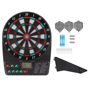 Jogo De Dardos Eletrônico, Placar Eletrônico De Dardos Com Pontas Suaves, Display LCD, 3 Dardos, 12 Pontas, 18 Jogos