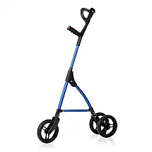 Andador 2 em 1 Bengala Direcionavel com 3 Rodas e Altura Ajustável, DAILYLIFE, Azul