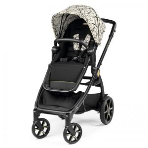 Carrinho de Bebê com Assento Reversível e Dobra Compacta Fácil, Peg Perego Ypsi, Preto e Dourado