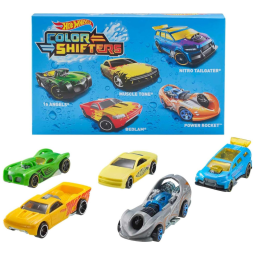 Conjunto com 5 Carros Hot Wheels Color Shifters em Escala 1:64 Recurso de Mudança de Cor, Mattel