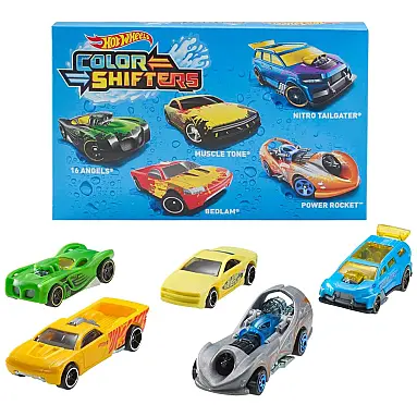 Conjunto com 5 Carros Hot