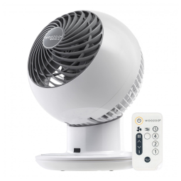 Ventilador de Mesa 29 cm de Altura com Controle Remoto, Distância Máxima do Ar 24 Metros, 5 Velocidades e Inclinação Ajustável de 90°