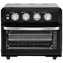 Forno Elétrico de Bancada 2 em 1 com Função de Assar e Grelhar, Aço Inox, 110V Cuisinart TOA 70, Preto