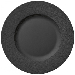 Prato Raso para Jantar em Porcelana, Villeroy & Boch, Preto