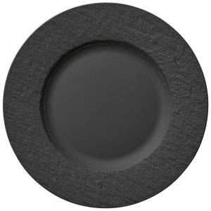 Prato Raso para Jantar em Porcelana, Villeroy & Boch, Preto