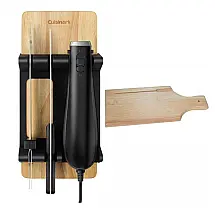 CEK 41 Faca Elétrica em Aço Inoxidável com Tábua de Corte de Madeira, 110v, CUISINART, Preto