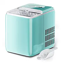 Simoe Máquina de Gelo Automática Portátil até 19 kg de Gelo em 24h, 110V, 150W, Azul Turquesa