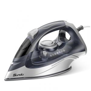 Ferro a Vapor Sundu 1700W com Base de Cerâmica de Aquecimento Rápido e Mostrador Ideal para Roupas