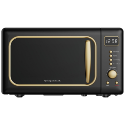 Frigidaire Micro-ondas Retro EMW788RETRO 19L Preto Dourado com 700W e Design Vintage