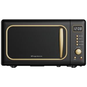 Frigidaire Micro-ondas Retro EMW788RETRO 19L Preto Dourado com 700W e Design Vintage
