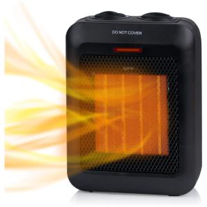 Aquecedor Elétrico Portátil de Cerâmica com Proteção Contra Tombamento e Superaquecimento, 1500W 110V, Brighton, Preto