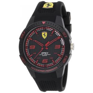 Relógio de quartzo masculino Apex com pulseira de silicone, 18 Modelo, FERRARI 0830747, Preto