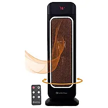 Aquecedor Elétrico Oscilante com Termostato Digital e Controle Remoto, 110V, COMFORT ZONE 8541833744, Preto