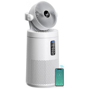 Purificador de Ar Doméstico Inteligente com Sistema de Ventilador Filtro HEPA, 110V, AROEVE, Branco