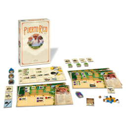 Jogo de Tabuleiro Estratégico Ravensburger Porto Rico 1897: Uma Viagem Histórica Cativante com Arte Renovada, Desafio Ampliado e Enredo