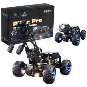 Kit de Construção Carro Robô Inteligente Compatível com Raspberry Pi 4B Modelo 3B, Idade Rec 6 Anos ou Mais, GEWBOT, Preto