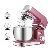 Batedeira de Cozinha Kitchen in the box, 3 Litros, 6 Velocidades, Design Compacto, Leve e Portátil - Rosa