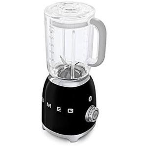 Liquidificador de Bancada Profissional 1.4L 4 Velocidades, 600W, 110v, SMEG BLF01BLUS, Preto