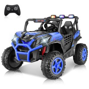 Carro Elétrico Infantil, Jeep UTV - 001 com Controle Remoto, 2 Lugares Assento Espaçoso de 50 cm, 4 Amortecedores, Música e Luzes LED, 24V