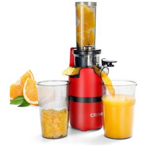 Espremedor de Frutas Elétrico CRANDDI com Função Reversa 110V 100W Vermelho