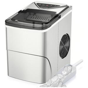 FZF Máquina de Gelo Automática, Aço Inoxidável com Painel de Controle, 110V, Prata