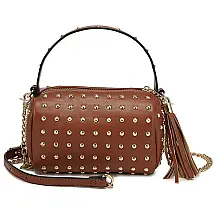 LOVEVOOK Bolsa Feminina de Ombro, Couro Sintético, Marrom