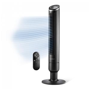 Ventilador de Torre com Controle Remoto, Distância Máxima do Ar 8 Metros, 6 Velocidades, Temporizador de 24H e Oscilação de 90°, 110V 54W