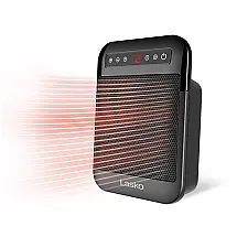 Aquecedor Cerâmico Portátil Lasko MyHeat Max Preto 1500W 2 Níveis Timer 12h Termostato ECO Modelo CD09101 120V