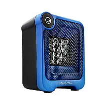 AirArtDeco Mini Aquecedor Cerâmico, Azul Escuro , Preto 500W 110V