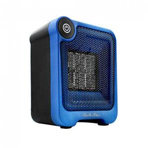 AirArtDeco Mini Aquecedor Cerâmico, Azul Escuro , Preto 500W 110V