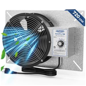 Ventilador de Alta Potência com Termostato, Resistente à Água e Poeira IP55, 115V, ALORAIR
