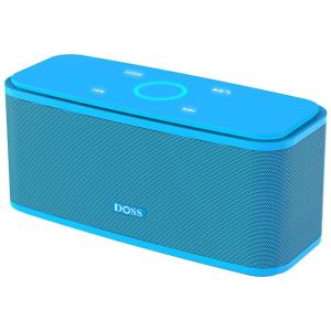 DOSS Caixa de Som Bluetooth sem Fio Portátil à Prova dÁgua IPX5, 12W, até 20H, Azul