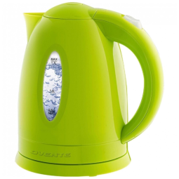 Chaleira Elétrica OVENTE, 1,7 Litros - Aquecimento Rápido para Café ou Chá, Livre de BPA, Medidor de Água, Desligamento Automático.