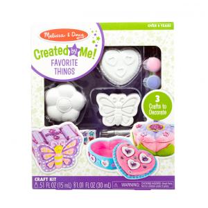 Kits de Artesanato Infantil, Decore Suas Próprias Caixas de Joias para Crianças, Melissa & Doug