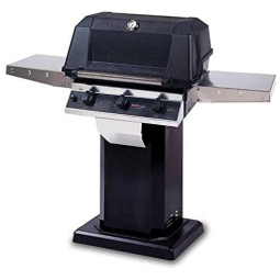 Churrasqueira a Gás 48.000 BTU com 3 Queimadores e Mesas Laterais em Aço Inoxidável, MHP, Preto