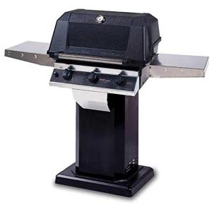 Churrasqueira a Gás 48.000 BTU com 3 Queimadores e Mesas Laterais em Aço Inoxidável, MHP, Preto