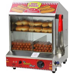 Paragon Dog Hut Hot Dog Steamer, Vermelho