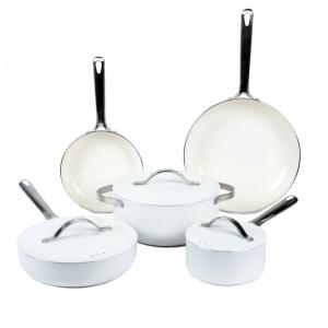 Jogo de Panelas Alva Mobi Ceramic Healthy Nonstick, Livre de PFAS, PTFE e PFOA, 8 Peças - Cozinha Completa e Saudável
