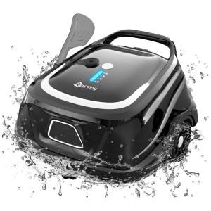 Robô Aspirador de Piscina Sem Fio A1, 120 min de Autonomia, Potente Sucção & Filtros Duplos, Carregamento Rápido de 2,5H.Winny Pool Cleaner
