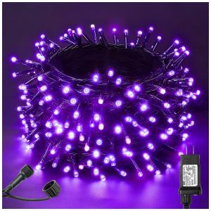 Pisca Pisca 300 LED 32 Metros a Prova dÁgua com 8 Modos para Halloween, Roxo