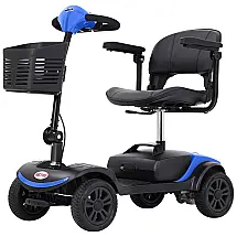 Cadeira de Rodas Elétrica 4 Rodas para Adultos e Idosos, Scooter Motorizada, Capacidade 120 kg, Ideal para Viagem