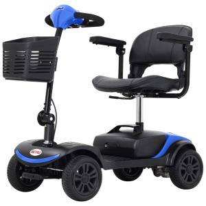 Cadeira de Rodas Elétrica de Mobilidade para Adultos, Cadeira de Rodas para Viagem, Idosos,Capacidade Máxima 120 kg,Scooter Motorizada 4