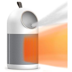 Aquecedor Elétrico 2 em 1 com Função Umidificador, 500W, 110v, HRC FISH, Branco