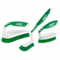 Kit Escova de Limpeza Ergonômica para Limpeza Pesada, 3 Un, Libman